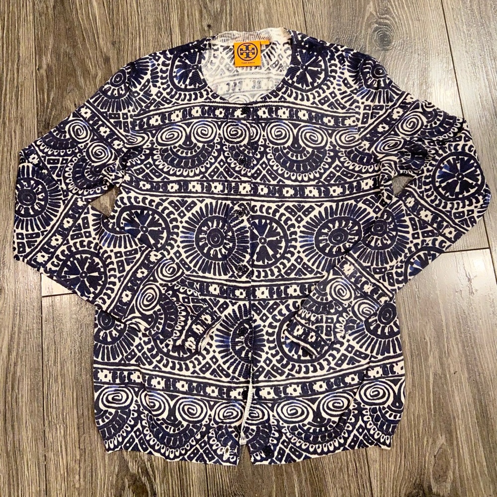 Tory Burch Silk Cardigan